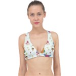Forest Seamless Pattern With Cute Owls Classic Banded Bikini Top