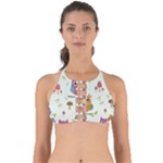 Forest Seamless Pattern With Cute Owls Perfectly Cut Out Bikini Top