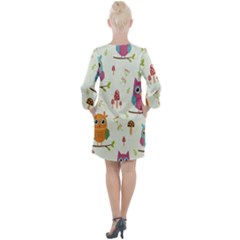 Open Neck Shift Dress 