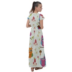 Flutter Sleeve Maxi Dress 