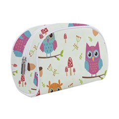 Forest Seamless Pattern With Cute Owls Make Up Case (Small) from ArtsNow.com