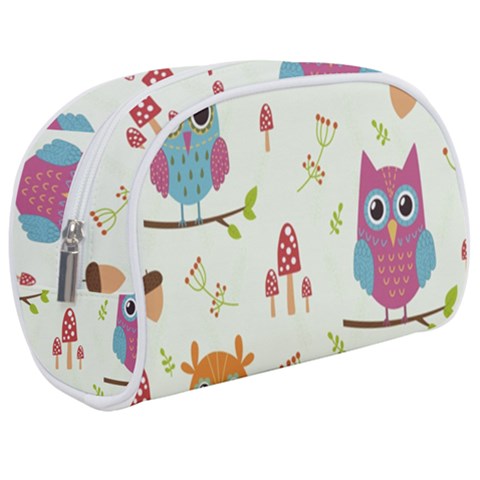 Forest Seamless Pattern With Cute Owls Make Up Case (Medium) from ArtsNow.com