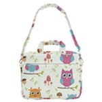 Forest Seamless Pattern With Cute Owls MacBook Pro 16  Shoulder Laptop Bag