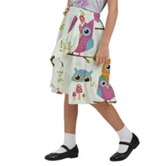 Kids  Ruffle Flared Wrap Midi Skirt 