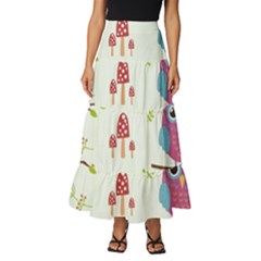 Tiered Ruffle Maxi Skirt 