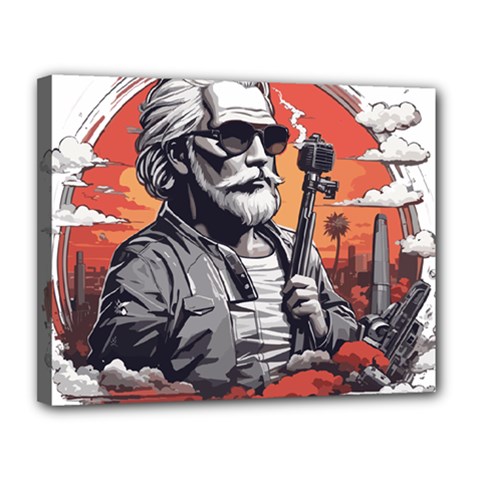 ai generator t hirt design Canvas 14  x 11  (Stretched) from ArtsNow.com
