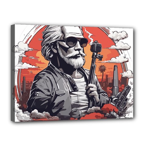 ai generator t hirt design Canvas 16  x 12  (Stretched) from ArtsNow.com
