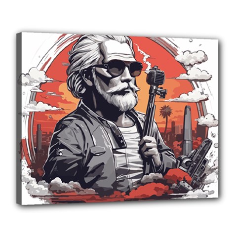 ai generator t hirt design Canvas 20  x 16  (Stretched) from ArtsNow.com