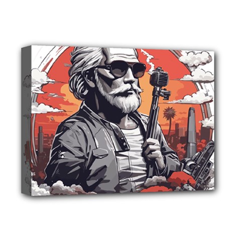 ai generator t hirt design Deluxe Canvas 16  x 12  (Stretched)  from ArtsNow.com