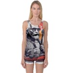 ai generator t hirt design One Piece Boyleg Swimsuit