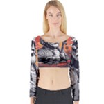 ai generator t hirt design Long Sleeve Crop Top