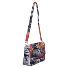 Shoulder Bag with Back Zipper 