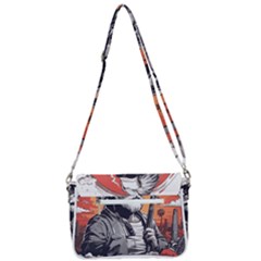 Shoulder Bag with Back Zipper 