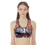 ai generator t hirt design Sports Bra with Border