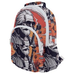 Rounded Multi Pocket Backpack 