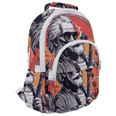 Rounded Multi Pocket Backpack 