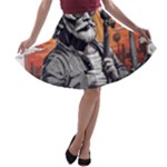 ai generator t hirt design A-line Skater Skirt