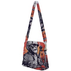 Zipper Messenger Bag 
