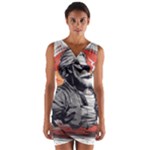 ai generator t hirt design Wrap Front Bodycon Dress
