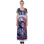 ai generator t hirt design High Waist Short Sleeve Maxi Dress