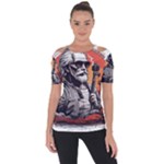 ai generator t hirt design Shoulder Cut Out Short Sleeve Top