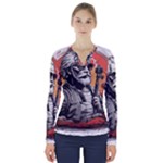 ai generator t hirt design V-Neck Long Sleeve Top