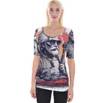 ai generator t hirt design Wide Neckline T-Shirt