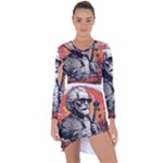 ai generator t hirt design Asymmetric Cut-Out Shift Dress