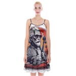 ai generator t hirt design Spaghetti Strap Velvet Dress