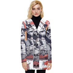 Button Up Hooded Coat  