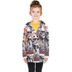 Kids  Double Breasted Button Coat 