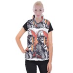 ai generator t hirt design Women s Button Up Vest