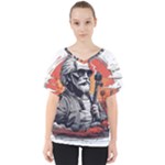 ai generator t hirt design V-Neck Dolman Drape Top