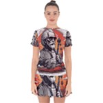 ai generator t hirt design Drop Hem Mini Chiffon Dress