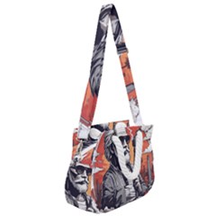 Rope Handles Shoulder Strap Bag 