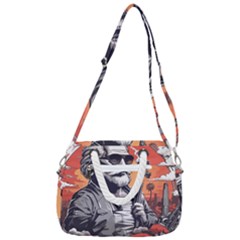 Rope Handles Shoulder Strap Bag 