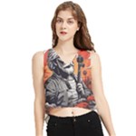 ai generator t hirt design V-Neck Cropped Tank Top