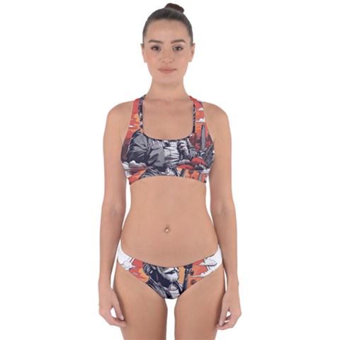 ai generator t hirt design Cross Back Hipster Bikini Set from ArtsNow.com