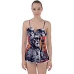 ai generator t hirt design Babydoll Tankini Top