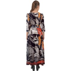 Button Up Boho Maxi Dress 