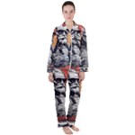 ai generator t hirt design Women s Long Sleeve Satin Pajamas Set	