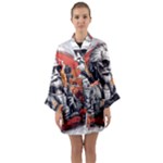 ai generator t hirt design Long Sleeve Satin Kimono
