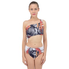 Spliced Up Two Piece Swimsuit 