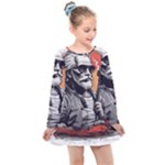 ai generator t hirt design Kids  Long Sleeve Dress
