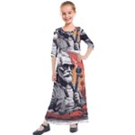 ai generator t hirt design Kids  Quarter Sleeve Maxi Dress