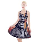 ai generator t hirt design Halter Party Swing Dress 