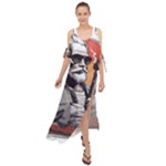 ai generator t hirt design Maxi Chiffon Cover Up Dress