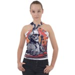 ai generator t hirt design Cross Neck Velour Top