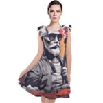ai generator t hirt design Tie Up Tunic Dress