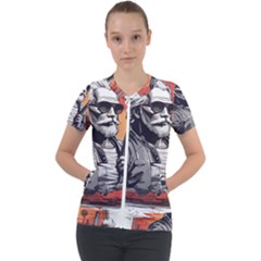 Short Sleeve Zip Up Jacket 
